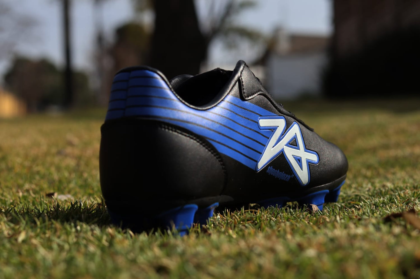 Shosholoza Alagiro Black and Blue Soccer Boot